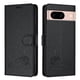 thumbnail image 1 of Funda tipo cartera FOXDOCK para Google pixel 8A con soporte, ranuras, RFID, diseño de gato, 1 of 5