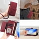 thumbnail image 2 of Funda Billetera Cremallera para Motorola Moto G67 con Porta Tarjetas, Soporte y Correa Rojo, 2 of 5