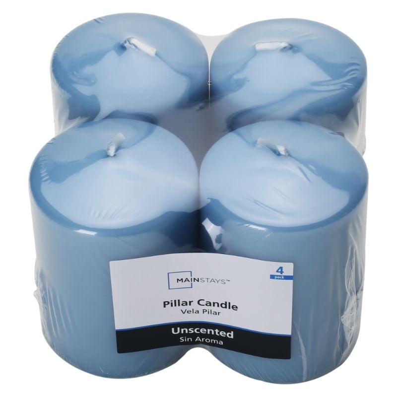 Mainstays - Velas Pack 4 Votivas Colores Sin Fragancia Multicolor