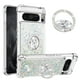thumbnail image 1 of Funda Para Google Pixel 8 Pro Con Brillo Líquido, Protección Completa Y Soporte De Anillo Giratorio, 1 of 4