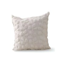 Genérico - Pack De 2 Fundas Peluda Diseño Hojas Blanco