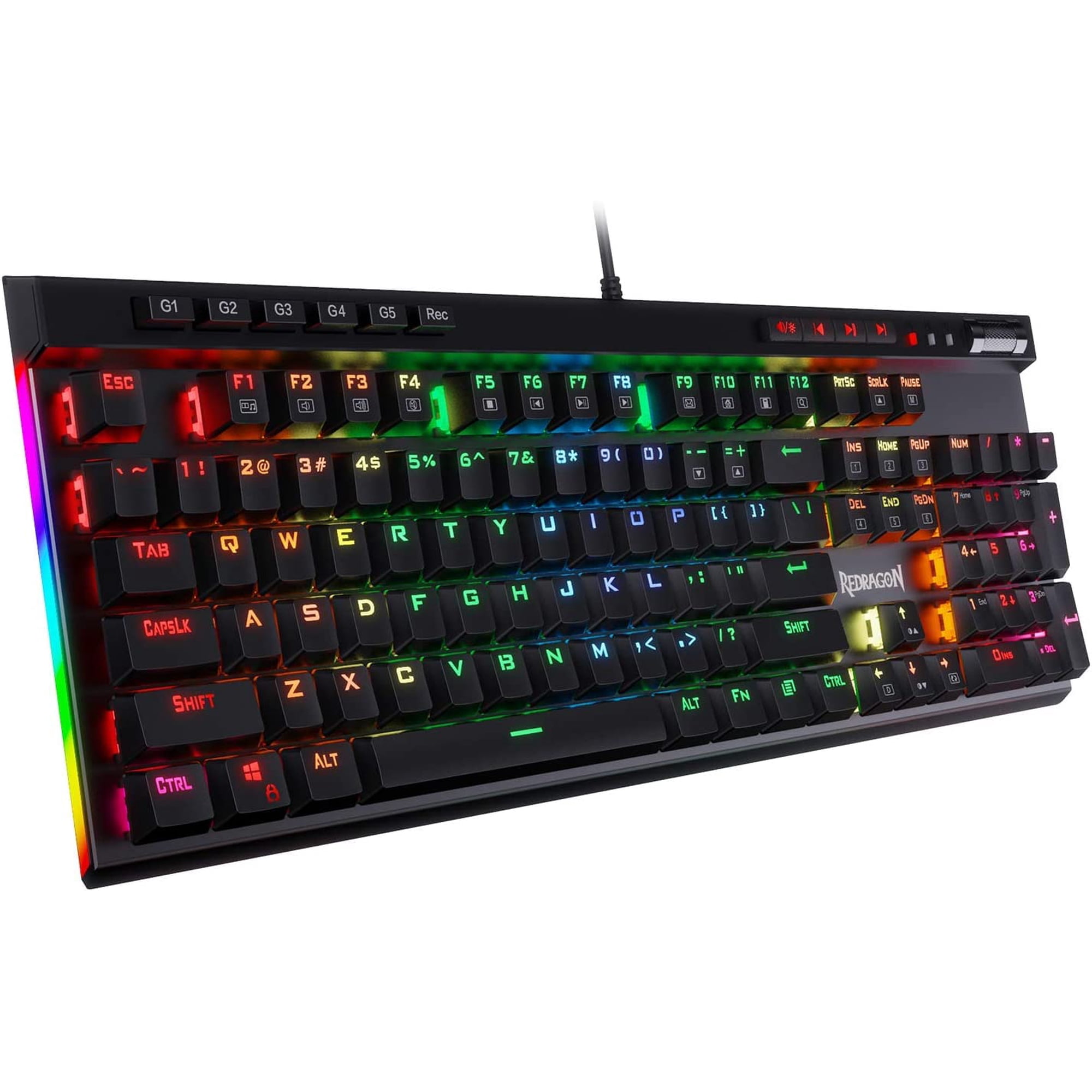 Teclado Mecánico Para Juegos Redragon K580 Vata Rgb Led