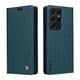 thumbnail image 1 of Funda Billetera de Cuero para Samsung Galaxy S21 Ultra con Tarjetero y Soporte - Tapa Magnética Azul, 1 of 6