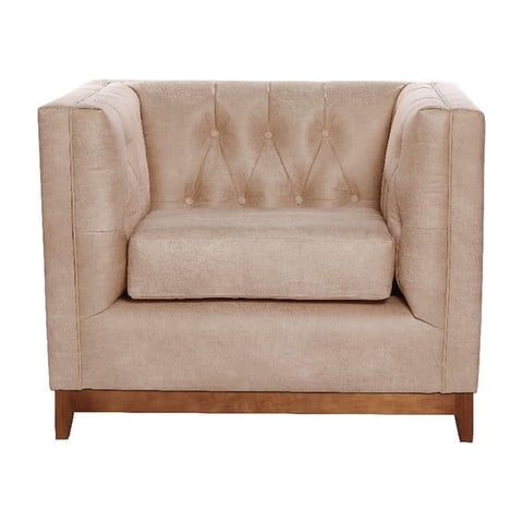 Latam Home - Sofa Roma 1C Cuero Colorado Beige