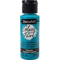 Decoart - Pintura Para Vidrio Deco Art Turquesa, 60 Ml, No Tóxica