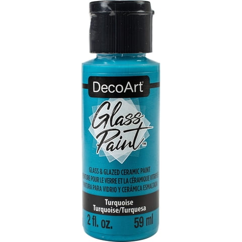 Decoart - Pintura Para Vidrio Deco Art Turquesa, 60 Ml, No Tóxica
