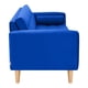 thumbnail image 3 of Sofa Retro 3c + 2 Pouf Felpa 05 Azul Rey, 3 of 6