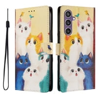 Foxdock Funda Tipo Cartera Para Samsung Galaxy S23 Fe Con Soporte Y Correa – Diseño De Patrones Lindos