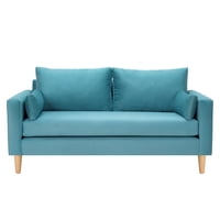 Bodevir - Sofa Sky 3C Felpa 05 Turquesa