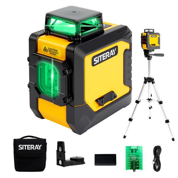 Nivel Láser SITERAY 360° 131 pies Auto Nivelante con Type‑C