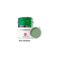 Tricolor - Anticorrosivo Base Agua 1/4 Gl (945Ml) Gris Verdoso
