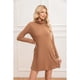 thumbnail image 4 of Sweater Mini Vestido Corto Tejido Mujer Cuello Alto Doble 2001, 4 of 4