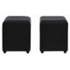 thumbnail image 1 of Set Poufs Cali Pu Negro, 1 of 3