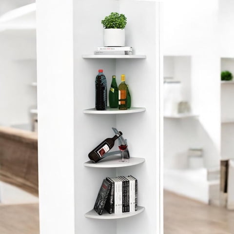 N-Ofertas - Esquinero Flotante De 4 Niveles Decorativo Multifuncional