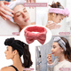 thumbnail image 5 of Diademas de belleza para mujer, extra suaves y ultraabsorbentes, cómodas para lavar el maquillaje, la ducha, el cuidado facial, el spa, banda gruesa para el cabello para niñas., 5 of 5