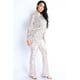 thumbnail image 5 of Conjunto de Camisa y Pantalón con Botones de Lentejuelas Color Plata S, 5 of 5