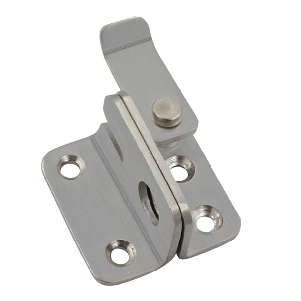 Pestillo Abatible Para Puerta, Pestillo De Seguridad Para Puerta, Cierre Para Ventana De Garaje, Granero, Plateado, S, Abierto A La Derecha