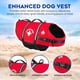 thumbnail image 3 of Chaleco salvavidas para perros Paws Aboard, ajustable, rojo, L, 3 of 7