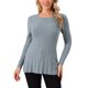 thumbnail image 1 of INSPIRE CHIC Suéteres de Manga Larga para Mujer Cuello Redondo Tops de Punto Elástico Otoño Invierno Camisa Casual L Gris, 1 of 6