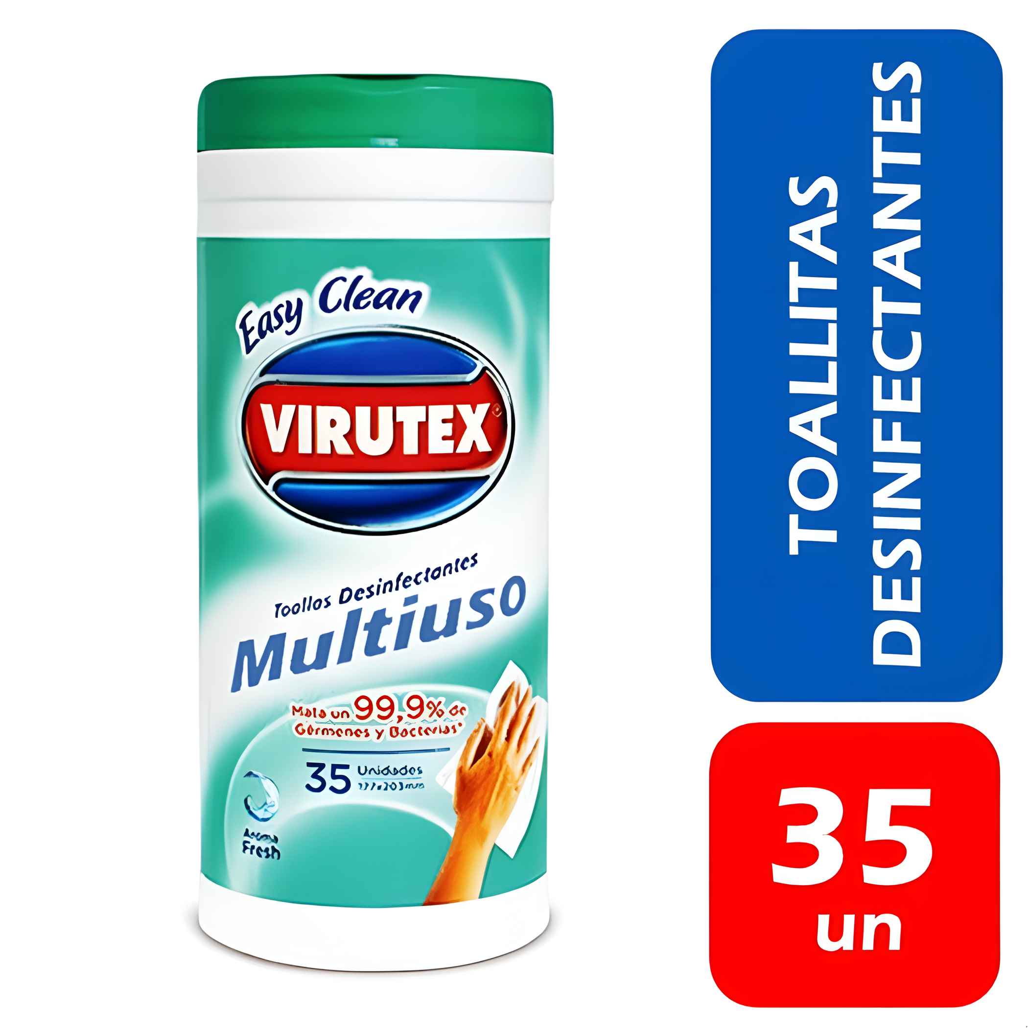 Virutex - Wipes Desinfectante Baño Fresh 35Un