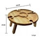 thumbnail image 4 of Mesa De Madera Picnic Plegable Soporte Copas Tabla Picoteo, 4 of 6