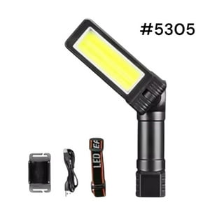 N-Ofertas - Linterna Led Portátil Recargable Reclinable Magnética 2 En 1 5305