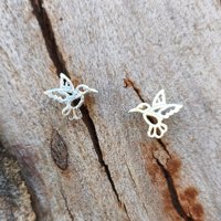 Bendito Amor - Aros Colibrí Una Visita Del Alma Plateado