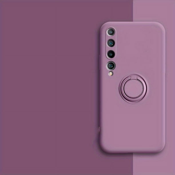 Suitable For Xiaomi 10 Phone Case Integrated Bracket Car Magnetic Suction Xiaomi 10 Pro Protective Cover Anti-fall Full Package Edge Liquid Pure Color Simple Stylish Trend MIUI Stand Bracket