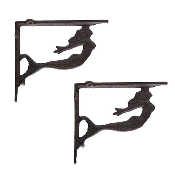 Soporte para estantería BRASSTAR de hierro fundido 19 cm, juego de 2