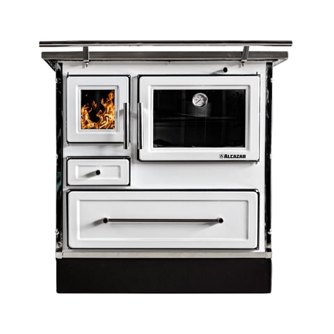 Alcazar - Cocina A Leña Calbuco Mz 90 Blanca