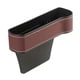 thumbnail image 4 of Organizador De Relleno Para Espacio De Asiento De Coche, Cuero PU Para Artículos Diversos, Bebidas, Teléfonos Móviles, Lado Marrón Co Piloto, 4 of 5