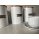 thumbnail image 3 of Canister Blanco placa dorada Sugar13x11, 3 of 3