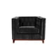 thumbnail image 1 of Sofa Roma 1c Tela Velvet Negro, 1 of 2