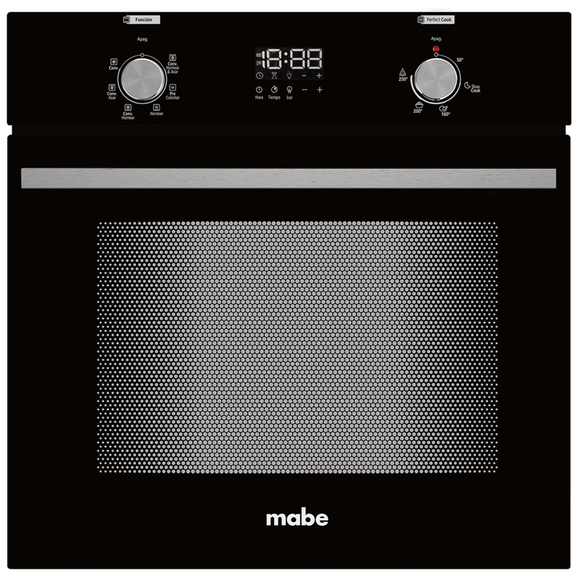Mabe - Horno Eléctrico Hm6045Exn0 Vidrio Negro