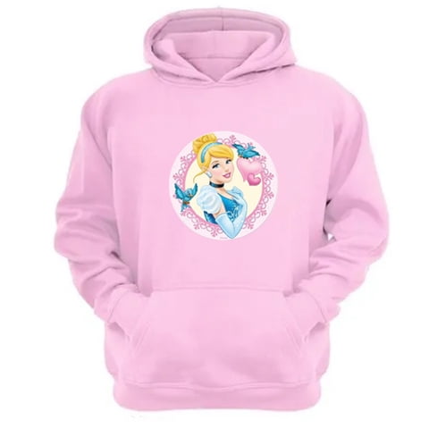 Genérico - Polerón Canguro Cenicienta Rosa Talla Xs Unisex