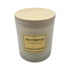 Fliperex - Vela Aromatica Elegante Fragancia Duradera Vaso Blanco Blanco