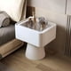 thumbnail image 2 of Velador Moderno Cajón Estilo Nórdico Blanco Blanco, 2 of 11