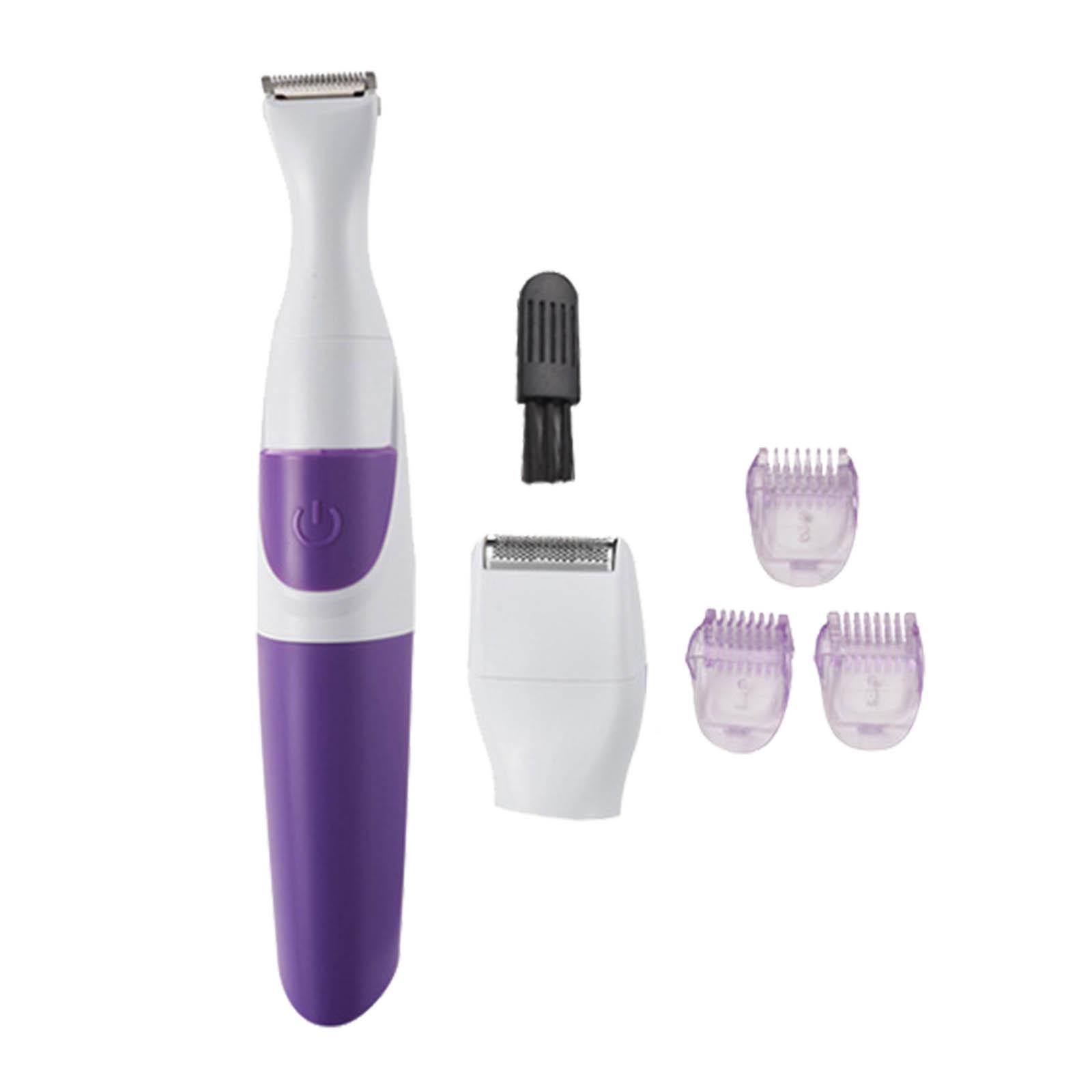 Magideal - Kit De Recortadora De Bikini 2 En Un Para Mujer, Uso Húmedo Y Seco, Recortadora Facial Lavable, Afeitadora Eléctrica Para Axilas, Cara, Surf, Bikini,