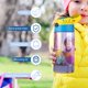 thumbnail image 5 of Dream Productions Botella de Agua con Tapa Pop Top de Un Toque, Acero Inoxidable, a Prueba de Fugas, para Deportes, Botella Infantil azul 12 oz, 5 of 6