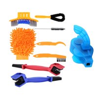 Ioensy - Limpiador De Cadena De Bicicleta, Juego De Herramientas De Limpieza De Mantenimiento Para Bicicleta, Motocicleta, Ciclismo, 9 Piezas