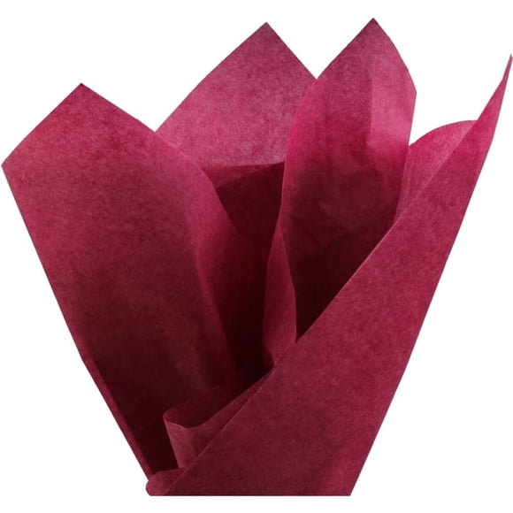 PMLAND 60 Sheets Bulk Tissue Paper 20 x 26 in Burgundy Gift Wrap