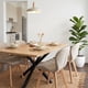 thumbnail image 3 of Comedor Mesa Greta Wood 140x90 | Pata Negra + 4 Sillón Rubik Lino Beige, 3 of 5