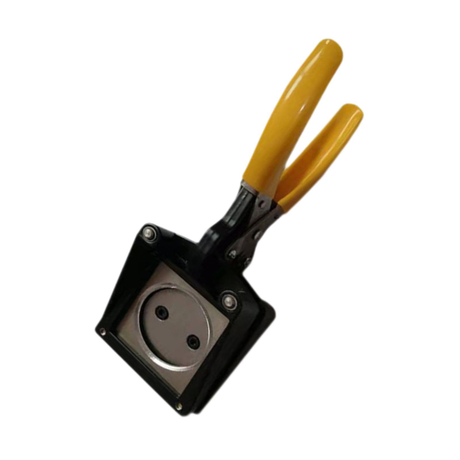 Magideal - Perforadora De Papel Para Pasaportes Y Fotografías De Mano, Rápida, Práctica Y Fácil De Usar, Troqueladora De Identificación Para Tarjetas Redondas 44 Mm