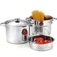 thumbnail image 1 of Multipots Cook N Home de acero inoxidable de 8 cuartos de galón con tapa, 1 of 4