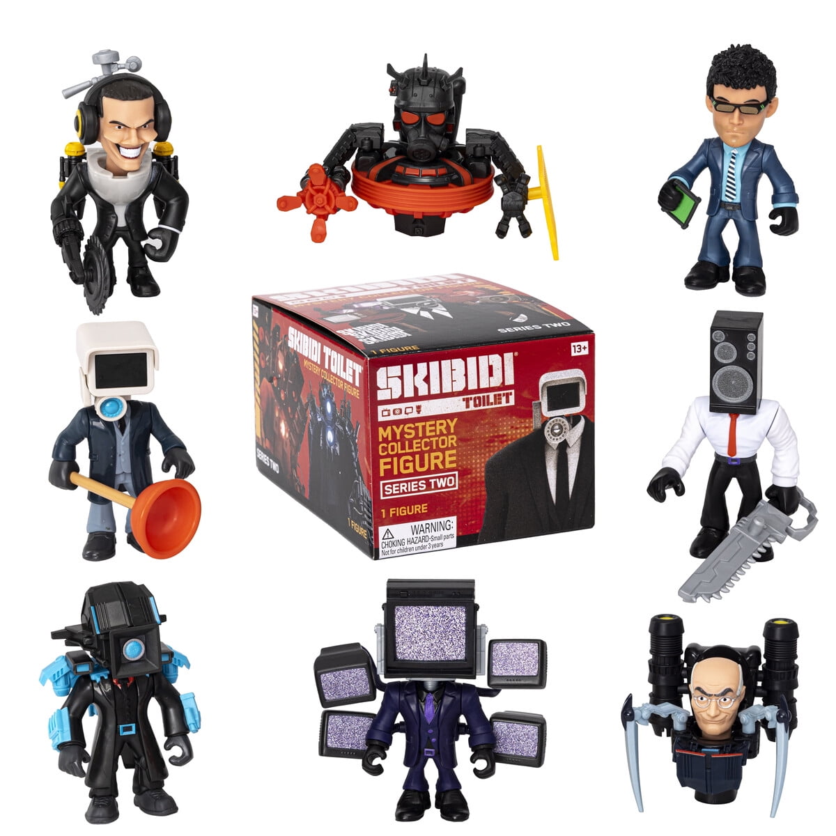 Figura Coleccionable Skibidi Toilet Bonkers Toys Serie 2 Mini 11cm