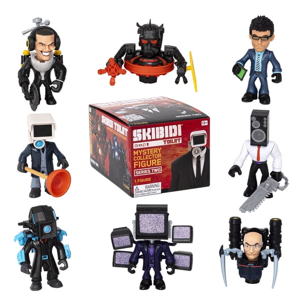 Figura Coleccionable Skibidi Toilet Bonkers Toys Serie 2 Mini 11cm