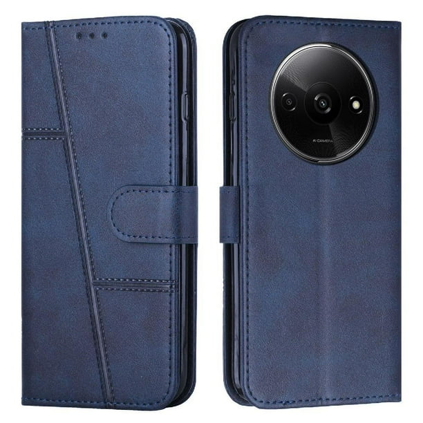 Funda Flip Para Xiaomi Redmi A3 – Carcasa Delgada Y Resistente A Impactos Con Soporte Para Uso Diario Y Profesional
