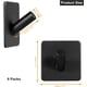 thumbnail image 5 of Ganchos adhesivos para toallas de baño, paquete de 6, resistentes, negros, para colgar en la pared, accesorios de decoración de baño (negro, paquete de 6), 5 of 7