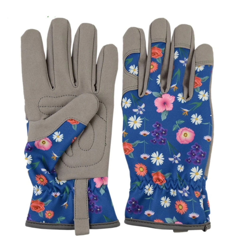 Xusx111 - Guantes De Trabajo De Hierba De Jardinería De Las Mujeres, Guante De Jardín De Cuero Para Las Mujeres Prueba De Espinas Sin Apuñalado Para Cavar, Plantar, Podar (s)