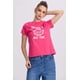 thumbnail image 1 of Polera Mujer Básica Print Fucsia, 1 of 4